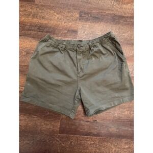 Chubbies Men's Shorts Large Olive Green 5.5" Inseam Stretch Elastic Waist